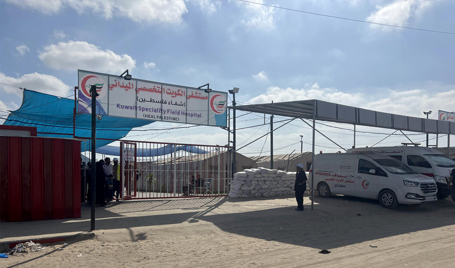 المستشفى الميداني الكويتي يقدم الخدمات الطبية في غزة رغم انهيار المنظومة الصحية