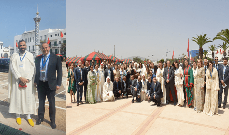 الزميل أسامة بيحي ممثلاً عن المغاربة المقيمين بالكويت في احتفالات عيد العرش المغربي