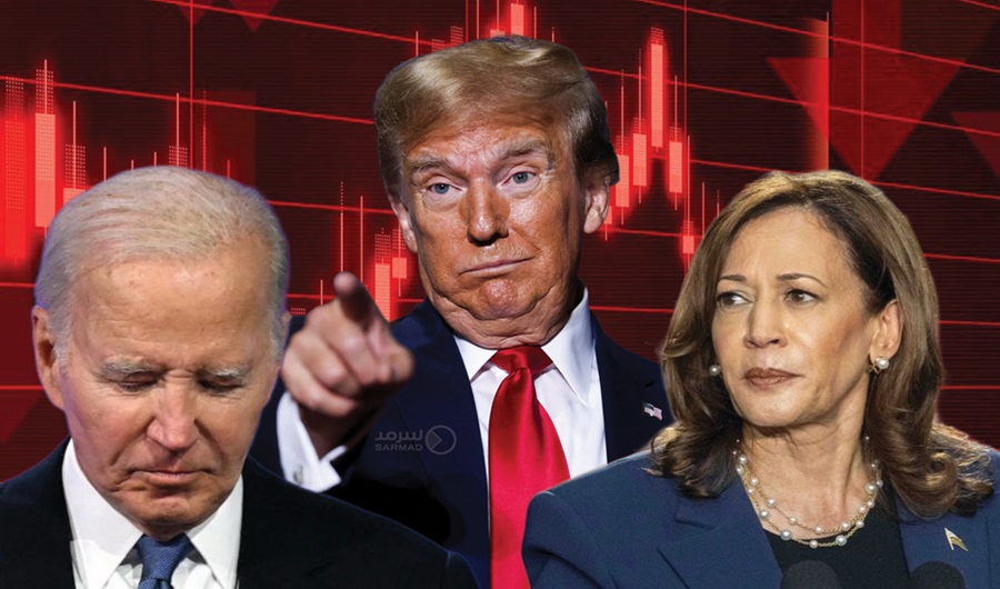 ترامب: أسواق الأسهم العالمية تنهار وبايدن نائماً.. وهاريس لا تعرف شيئاً