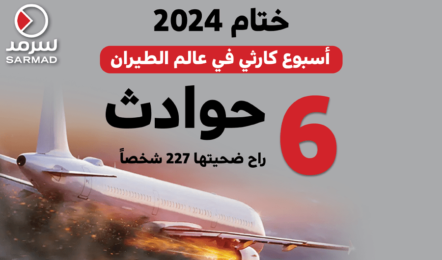 إنفوجراف سرمد .. ختام 2024.. أسبوع كارثي في عالم الطيران