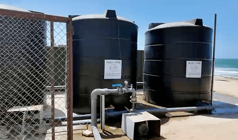 الإمارات تدشن أضخم خط مياه ناقل إلى غزة