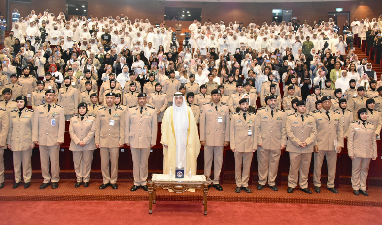 اليوسف يشهد حفل تخريج الدفعة 14 من منتسبات معهد الشرطة النسائية