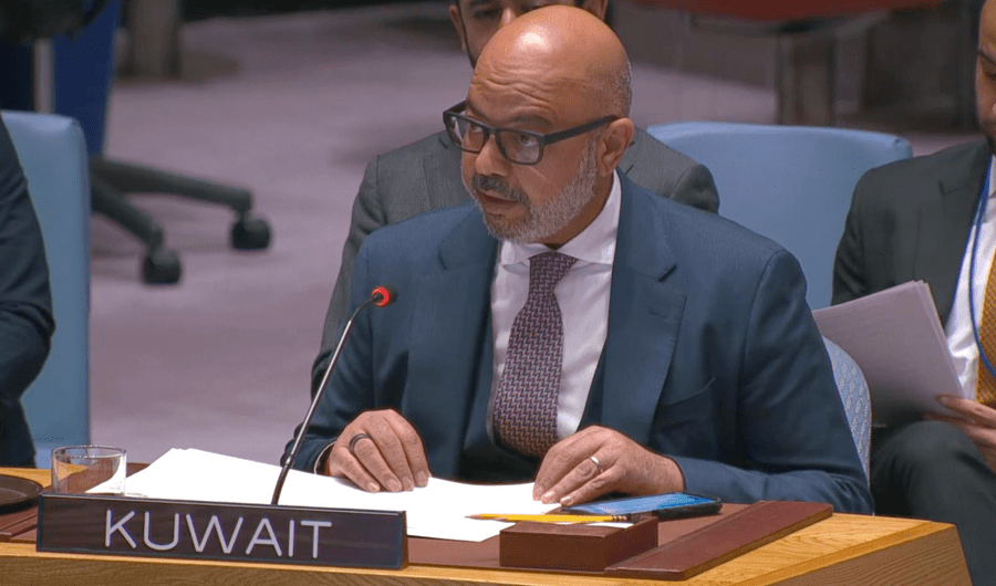 الكويت تجدد أمام مجلس الأمن الموقف الخليجي المندد بتوسيع العدوان الإسرائيلي على غزة