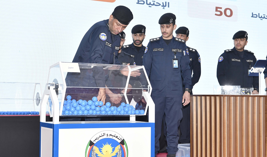 الداخلية: قرعة &laquo;ضباط الاختصاص&raquo; تسفر عن ترشيح 150 متقدماً و50 للاحتياط