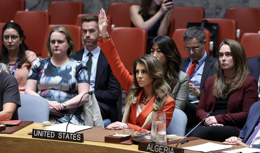 أميركا تستخدم &laquo;الفيتو&raquo; ضد مشروع قرار بمجلس الأمن لوقف إطلاق النار في غزة