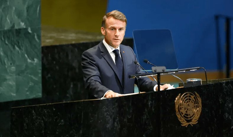 ماكرون يعلن في الأمم المتحدة اعتراف فرنسا رسمياً بدولة فلسطين