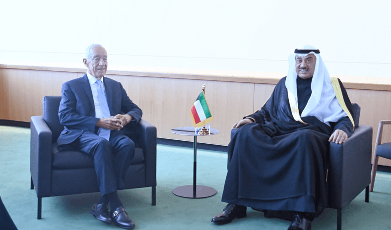 ممثل سمو الأمير سمو ولي العهد يستقبل رئيس البرتغال