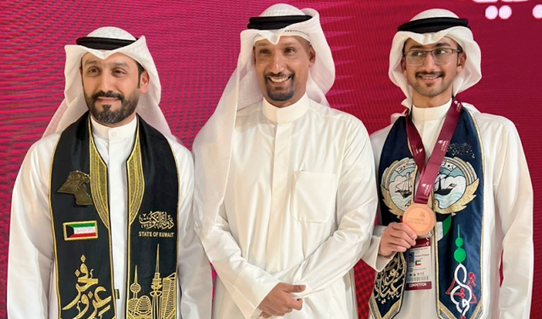 طالبان كويتيان يفوزان بالمركز الثالث بمسابقة المهارات الخليجية بالدوحة