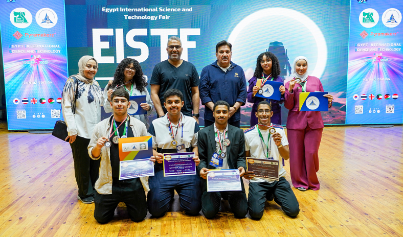 النادي العلمي ينال الجائزة الكبرى لمعرض مصر الدولي للعلوم والتكنولوجيا و&laquo;ذهبيتان&raquo; وفضية وبرونزية