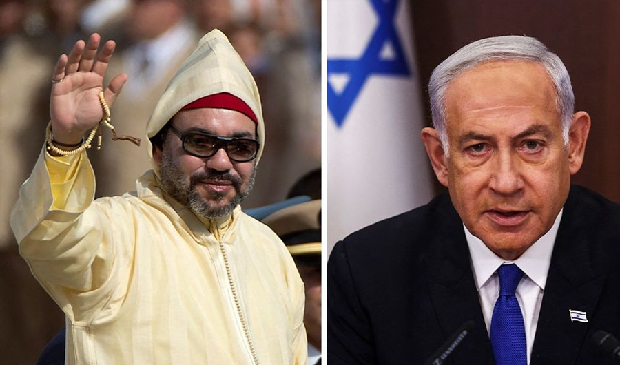 نتنياهو يهنئ ملك المغرب بقرار مجلس الأمن الداعم للحكم الذاتي في الصحراء نتنياهو يهنئ ملك المغرب بقرار مجلس الأمن الداعم للحكم الذاتي في الصحراء