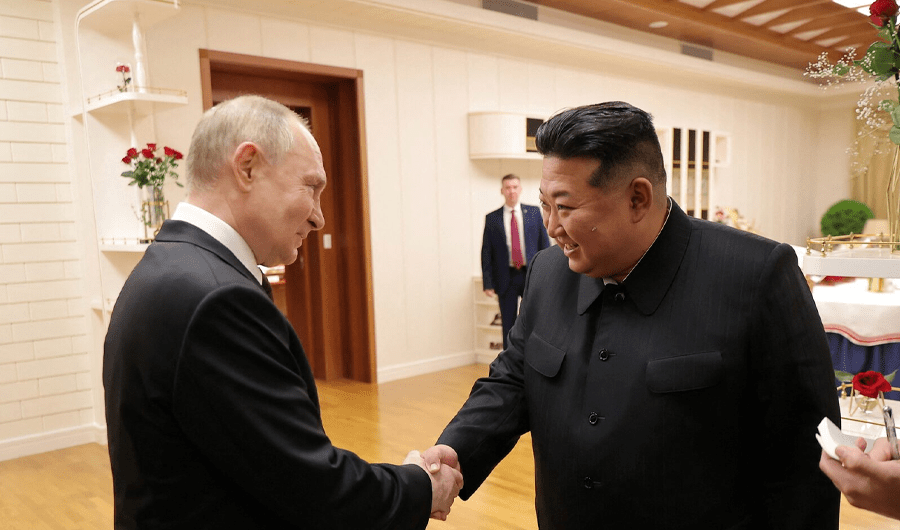 الزعيم الكوري الشمالي مهنئاً بوتين برأس السنة: تشاركنا الدماء في أوكرانيا