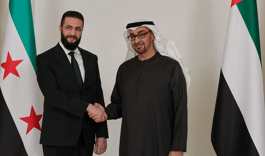 رئيس الإمارات ونائباه يهنئون الرئيس السوري أحمد الشرع