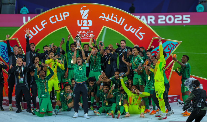 السعودية بطلاً لكأس الخليج للشباب بالفوز على العراق بهدفين نظيفين