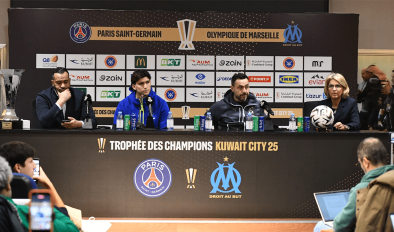 مدرب مارسيليا يؤكد قدرة فريقه على الفوز بـ«السوبر الفرنسي» غداً أمام «باريس سان جرمان» مدرب مارسيليا يؤكد قدرة فريقه على الفوز بـ«السوبر الفرنسي» غداً أمام «باريس سان جرمان»