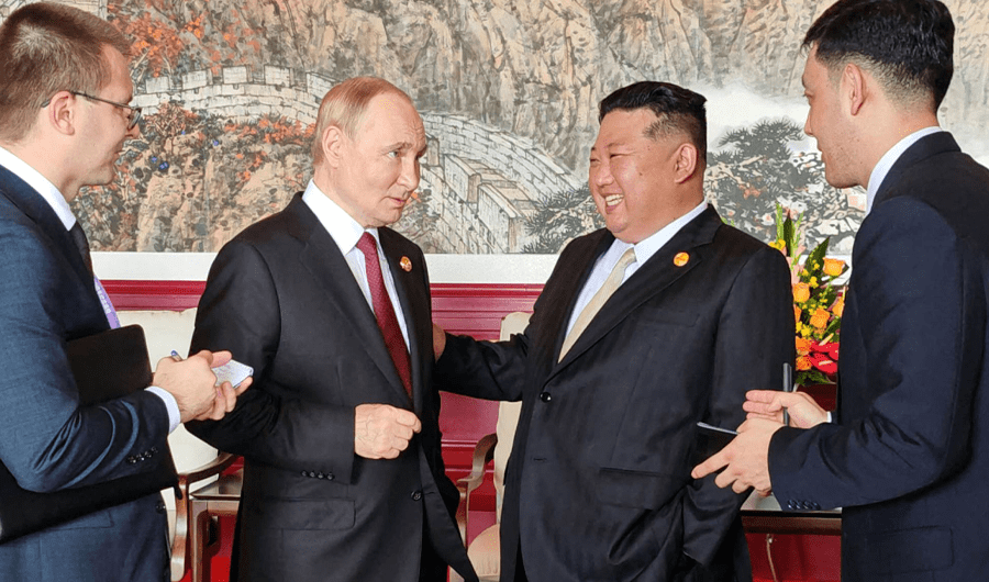 زعيم كوريا الشمالية يتعهد بتقديم دعم غير مشروط لسياسات بوتين زعيم كوريا الشمالية يتعهد بتقديم دعم غير مشروط لسياسات بوتين