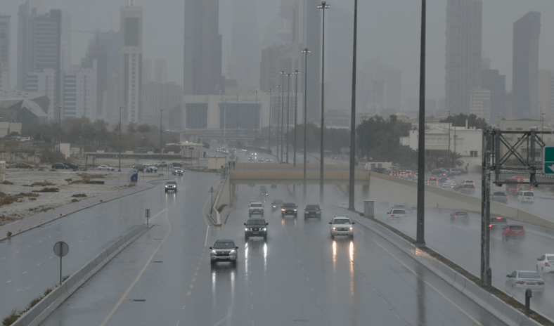 &laquo;رأس السالمية&raquo; أعلى المناطق في كمية الأمطار المسجلة أمس و&laquo;مزرعة الأبرق&raquo; أقلها
