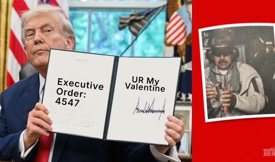 &laquo;لقد خطفت قلبي&raquo;.. ترامب يوجه رسالة ساخرة إلى مادورو في عيد الحب