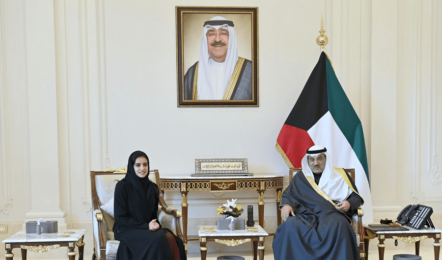 سمو ولي العهد يستقبل أمين عام منظمة الأمم المتحدة للسياحة