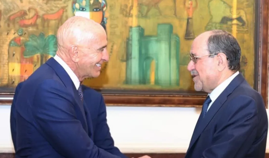 المبعوث الأميركي للعراق توم باراك التقى نوري المالكي في بغداد