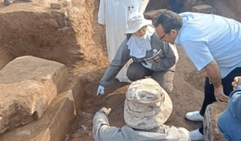 بعثة مصرية صينية تكتشف مبنى أثريا من الحجر الجيري بمحافظة الجيزة بعثة مصرية صينية تكتشف مبنى أثريا من الحجر الجيري بمحافظة الجيزة