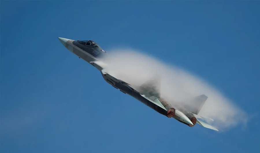 للمرة الأولى.. صور تظهر تشغيل الجزائر المقاتلة الشبحية Su-57