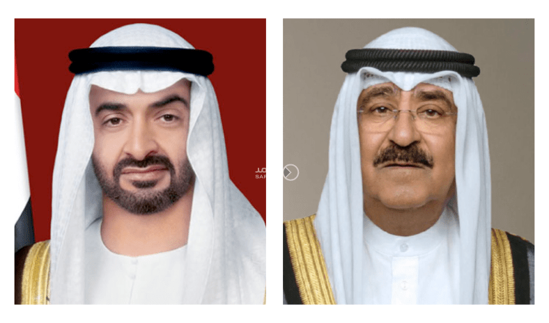 سمو أمير البلاد يتلقى اتصالاً هاتفيا ًمن الرئيس الإماراتي