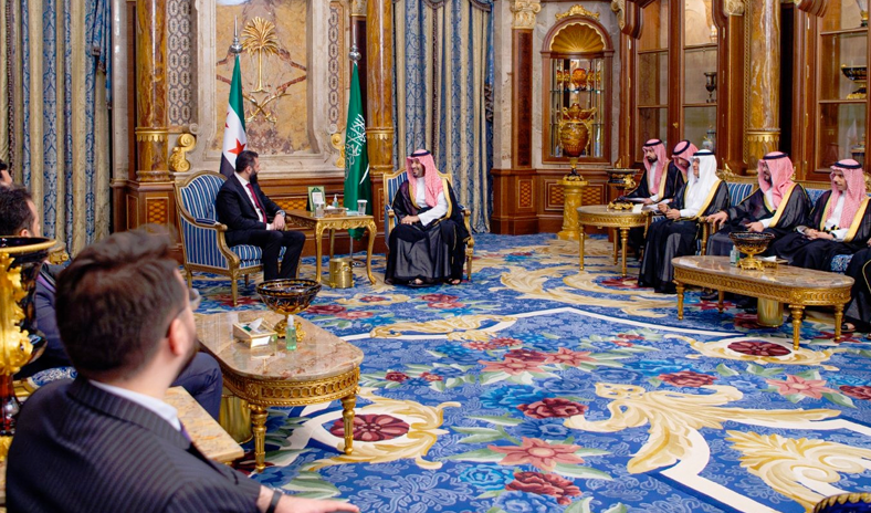 ولي العهد السعودي يستقبل الرئيس السوري في جدة