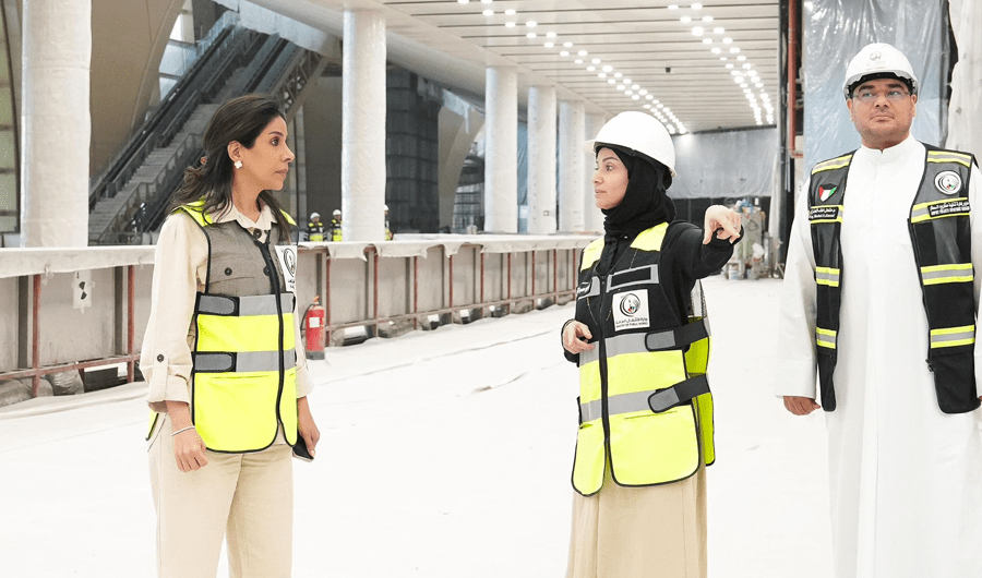 وزيرة الأشغال تتابع تنفيذ مشروع مبنى الركاب الجديد &laquo;T2&raquo; في المطار