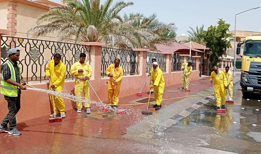 &laquo;البلدية&raquo;: 1170 عامل نظافة يشاركون في استعدادات عيد الأضحى