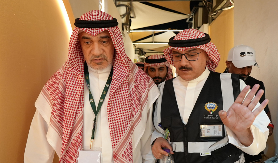 اليوسف يتفقد مقرات الحملات الكويتية في مشعر منى للاطمئنان على أوضاع الحجاج