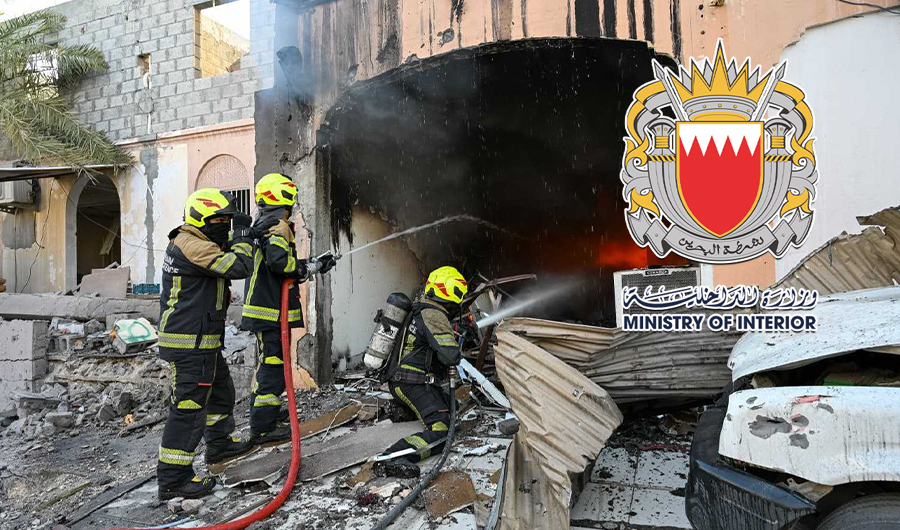 البحرين: إصابة بسيطة لطفلة واحتراق مركبات وتضرر منازل جراء العدوان الإيراني الآثم