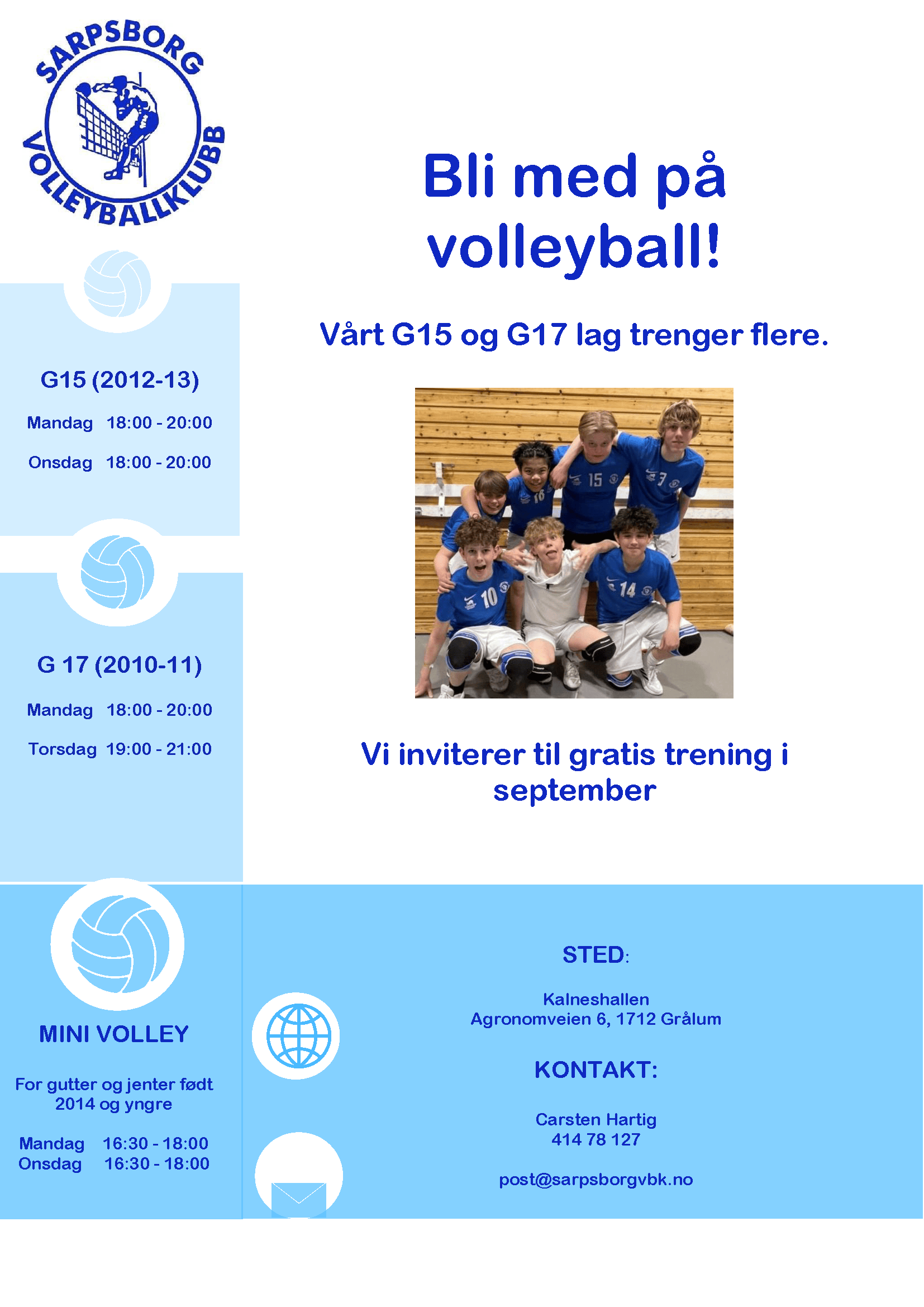 Bli med på volleyball