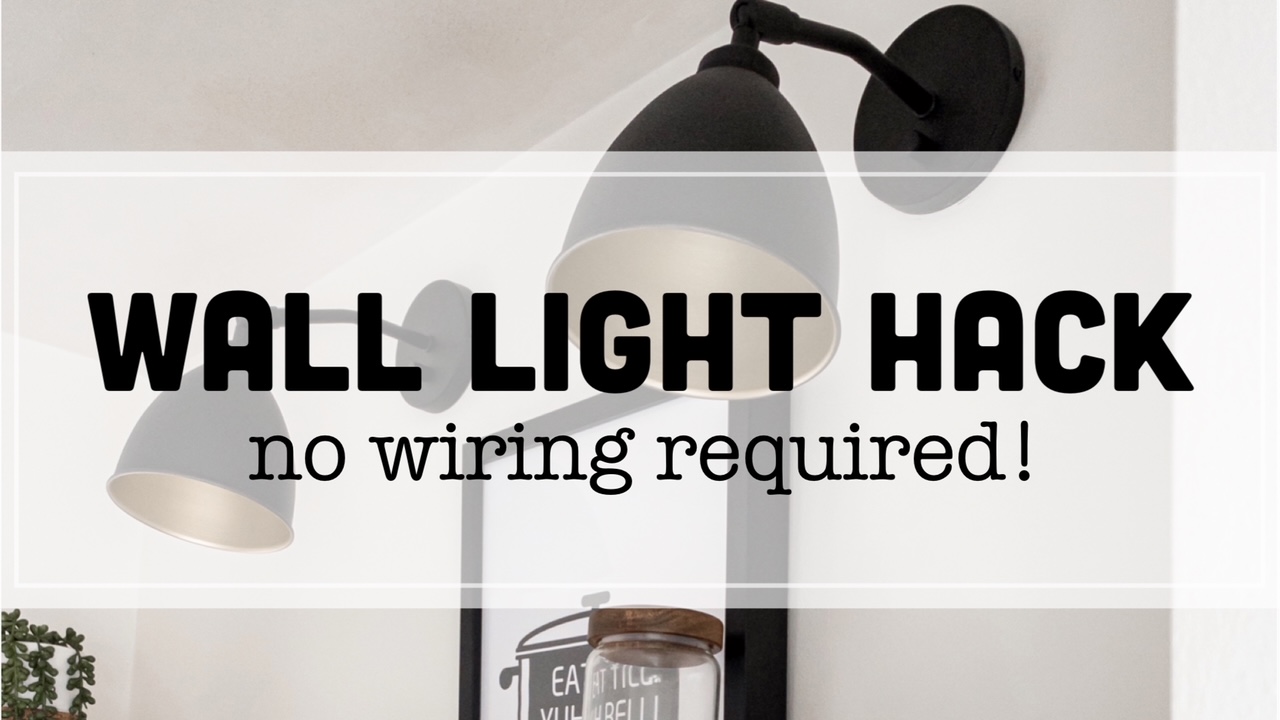 Wall Light Hack | Install Wall Lights No Wiring Required! – Sash
