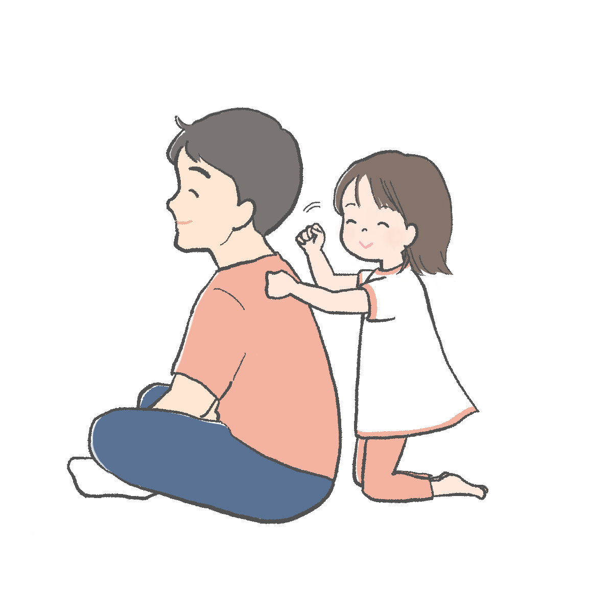 肩たたきのイラスト｜さしえやフリー素材 | さしえや