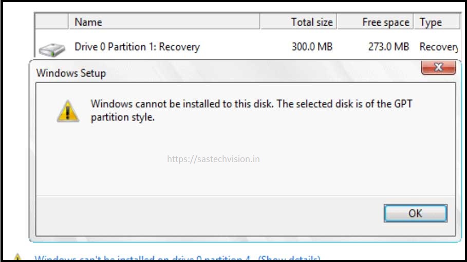 Top 3 Ways to Fix "Windows cannot be installed to this Disk" Error