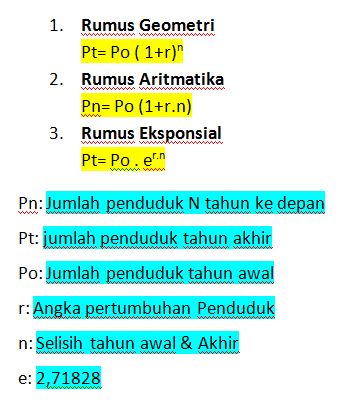 Tentukan besarnya tingkat pertumbuhan penduduk! Geografi Satuips