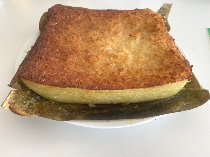 Nyonya Tapioca Kueh removed from pan