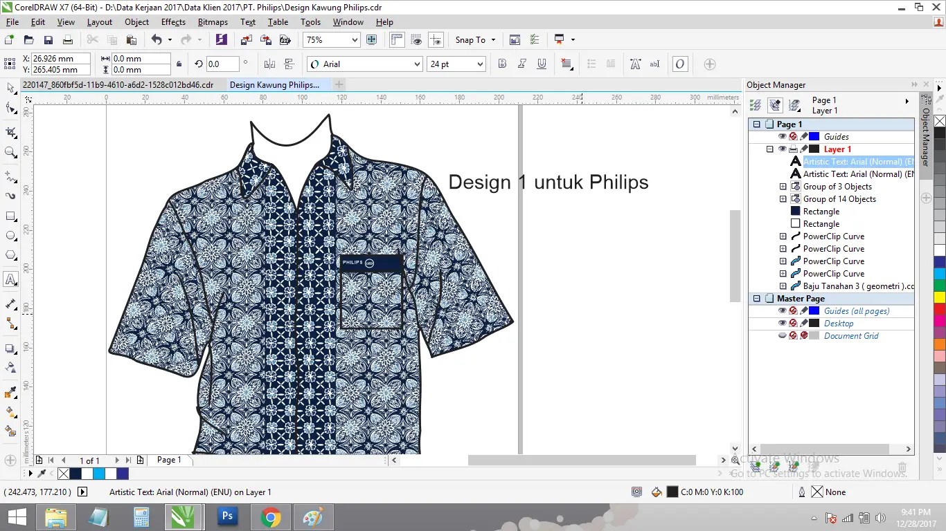 desain batik custom