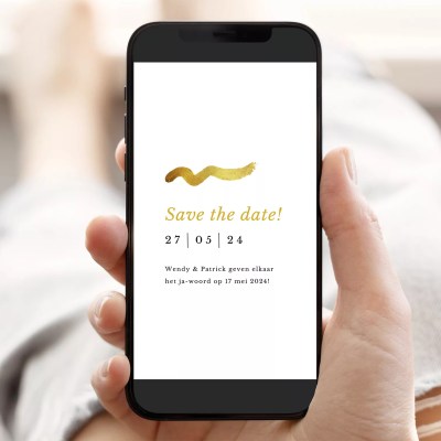 Save The Date Touch of Gold