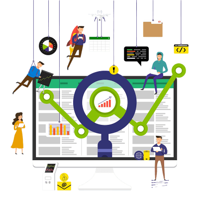 concept-team-working-technology-analysis-data-desktop-illustrate