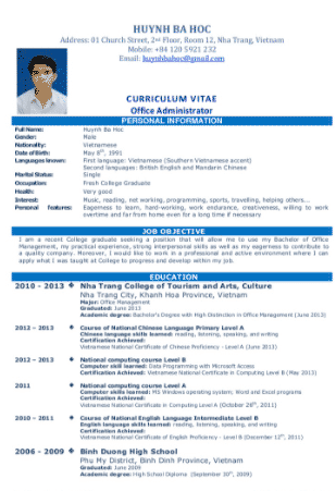 Dalam melamar pekerjaan sudah pastinya kita mencantumkan foto terbaru. 10+ Contoh CV Lamaran Kerja Menarik yang Baik dan Benar