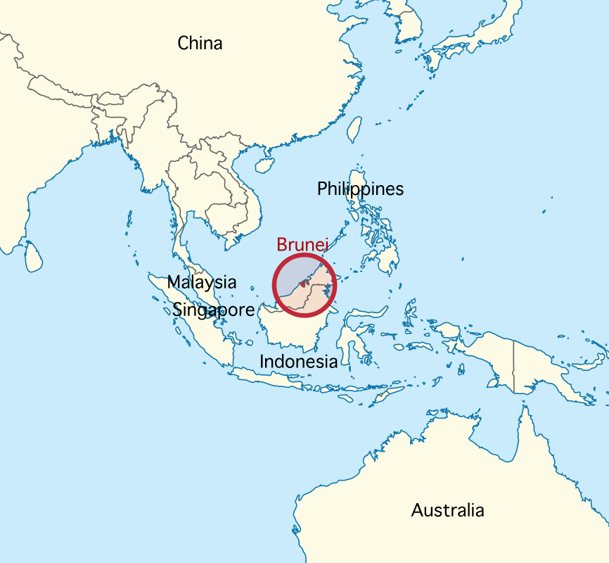 Mapa De Brunei En Asia Map Location Of Brunei Within Southeast Asia Brunei World Map 