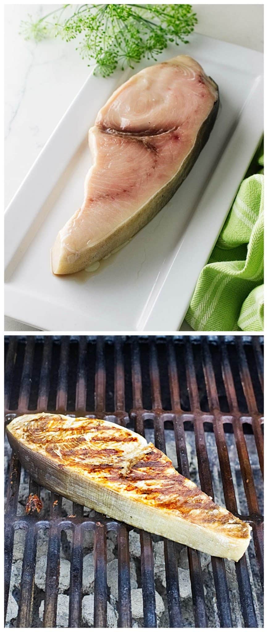 This will cook through to . Grilled Swordfish Steak with Lemon-Dill Aioli Sauce