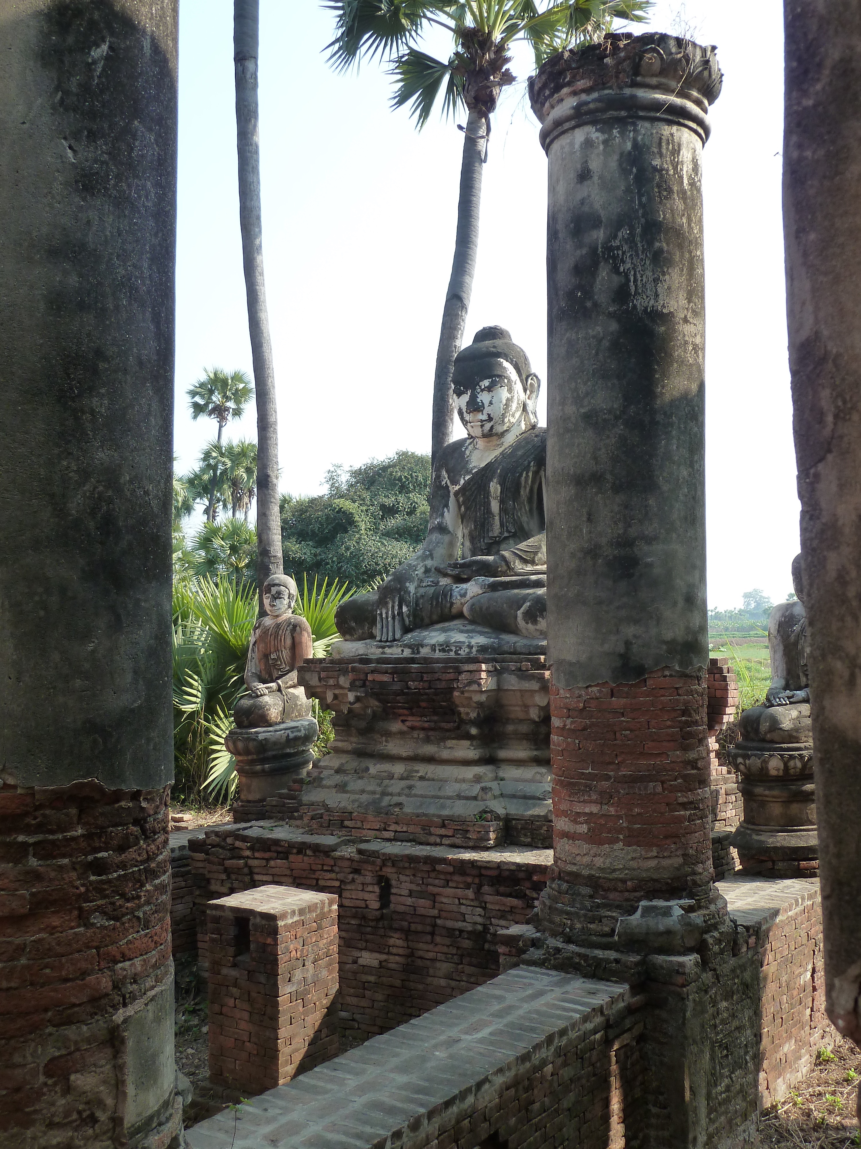 Buddha in ruins