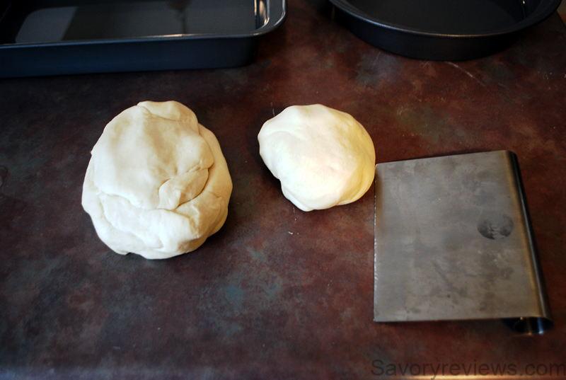 Divide the dough into thirds