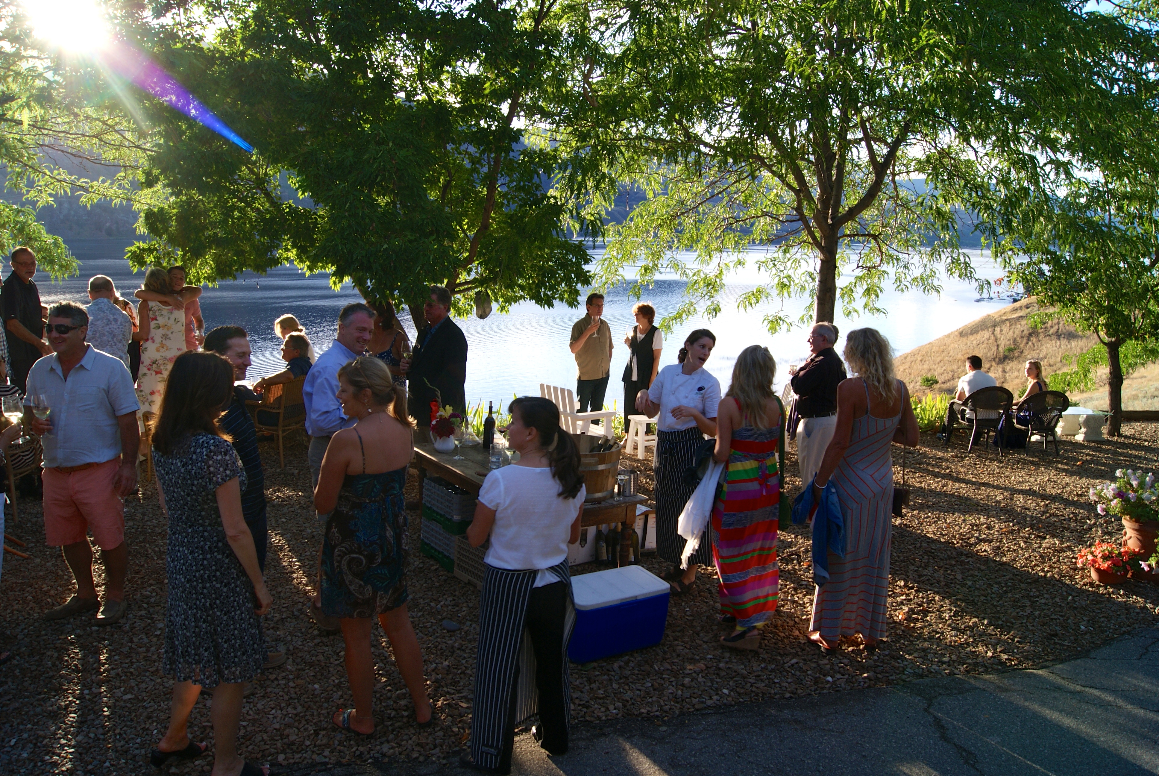 Guests gather photo - Karen Anderson
