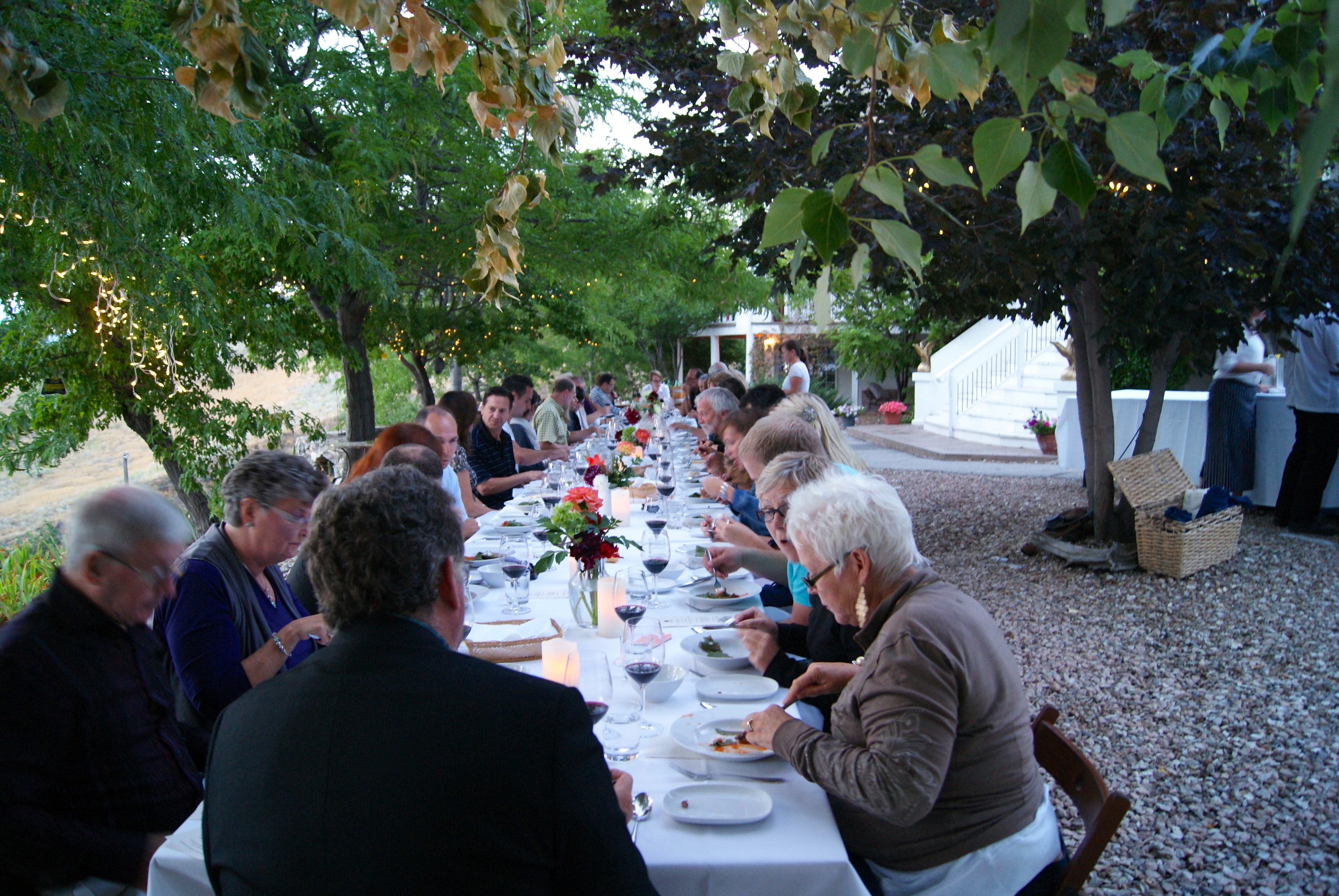 Joy Road Al Fresco Dinner at God's Mountain, Penticton, B.C. photo - Karen Anderson