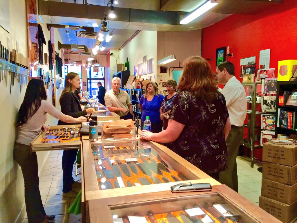 playing with knives - photo - Karen Anderson