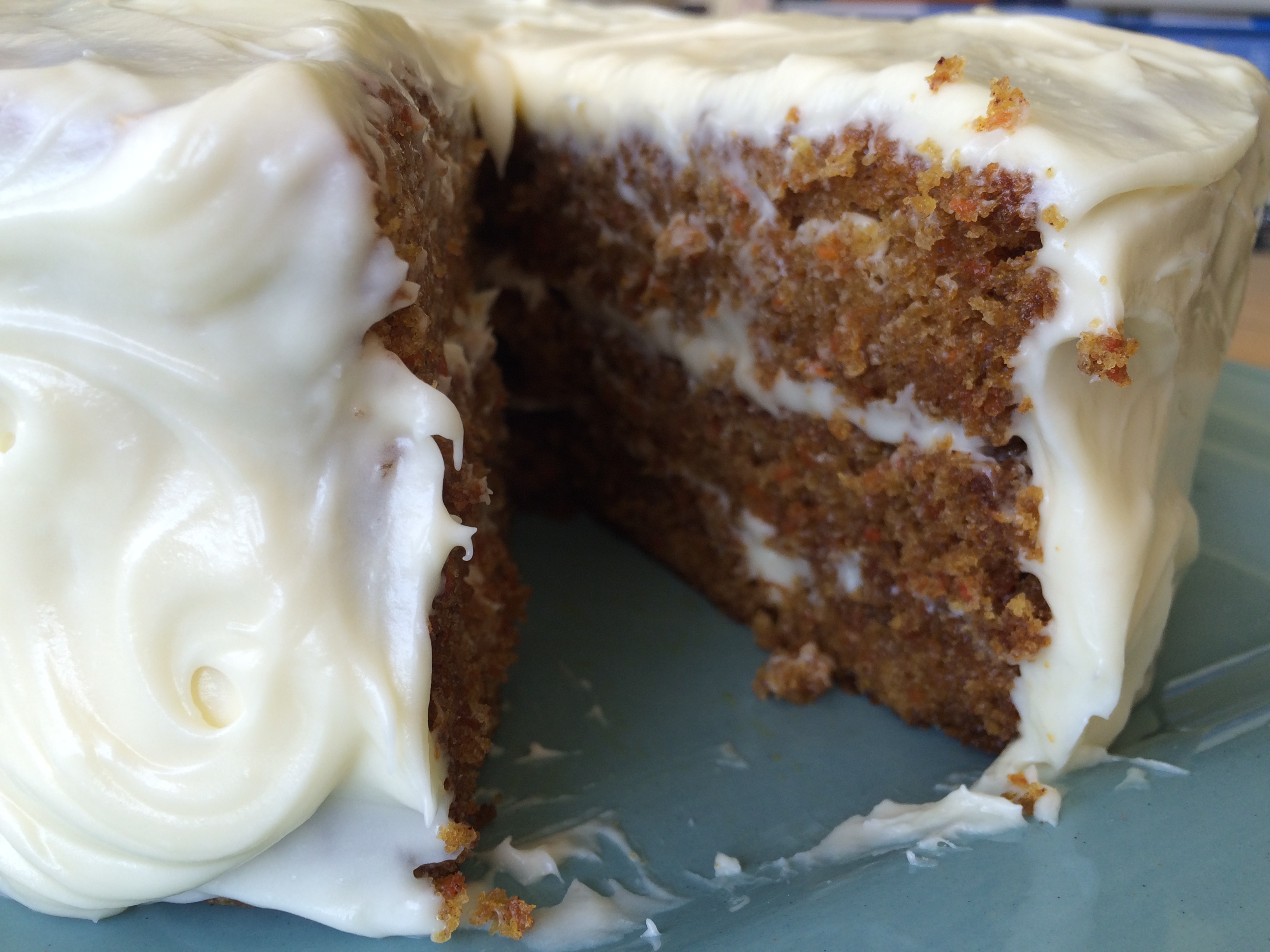 Aunty Muriel's Farmhouse Carrot Cake - sliced open