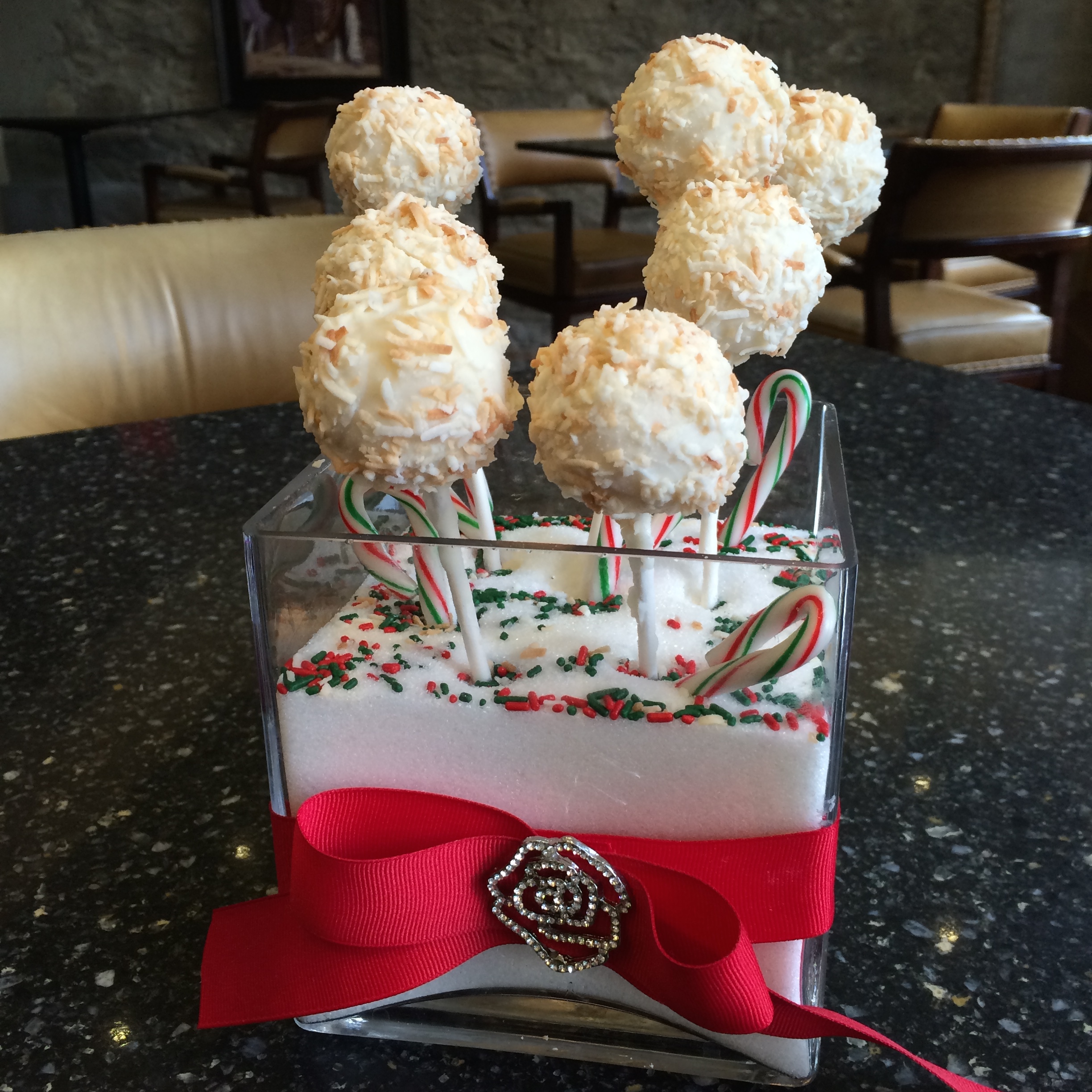 chef Sabine Gradauer's cake pop centrepiece - photo - Karen Anderson